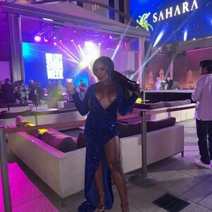 Stunning Blue Sequin Gown